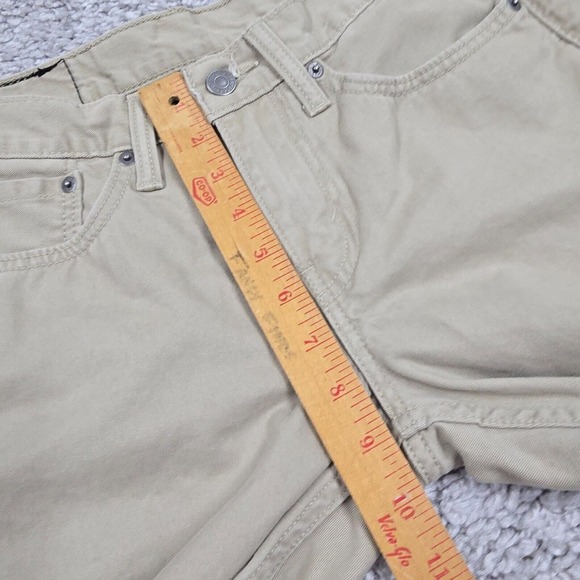 Levis 514 Pants Mens 28x32 Beige Regular Straight Low Rise Twill Office - Picture 10 of 13